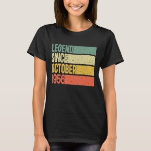 Legende sinds oktober 1956 66 jaar oud 66e geboort t-shirt