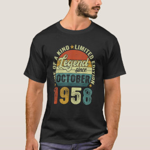 Legende sinds oktober 1958 64 jaar oud en 64 jaar t-shirt