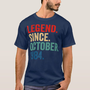 Legende sinds oktober 1984 38 jaar oude geschenken t-shirt