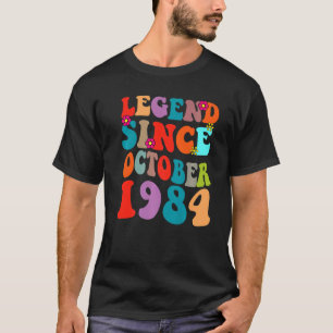 Legende sinds oktober 1984 vogelretro V T-shirt