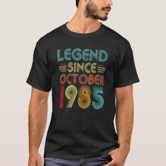 Legende sinds oktober 1985 37 jaar oud en 37 jaar  t-shirt