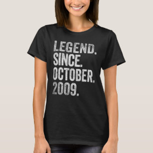 Legende sinds oktober 2009 13 jaar oud op de 13de t-shirt