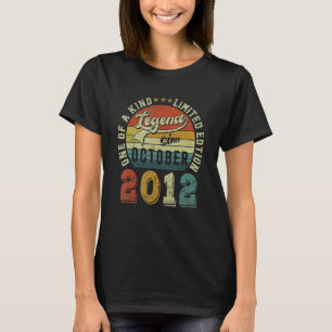 Legende sinds oktober 2012 10 jaar oud, 10e geboor t-shirt
