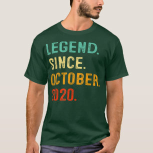 Legende sinds oktober 2020 2e verjaardag 2 jaar t-shirt