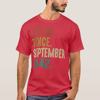 Legende sinds september 1942  80e verjaardag t-shirt