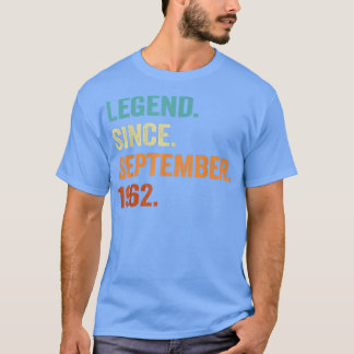 Legende sinds september 1962 60e verjaardag Gift 6 T-shirt