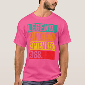 Legende sinds september 1968 54e verjaardag 54 jaa t-shirt