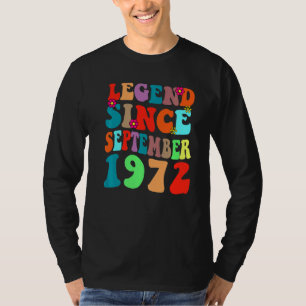 Legende sinds september 1972  vogelretro t-shirt