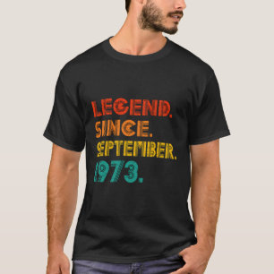 Legende sinds september 1973 Verjaardag 1973 Manne T-shirt