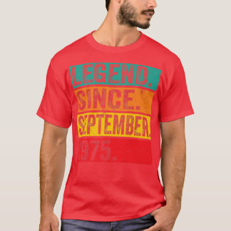 Legende sinds september 1975 47e verjaardag Gifts  T-shirt