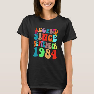 Legende sinds september 1984 vogelretro t-shirt
