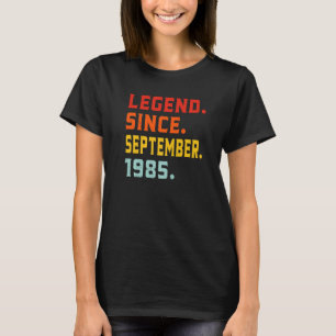 Legende sinds september 1985 37 jaar oud op de 37e t-shirt