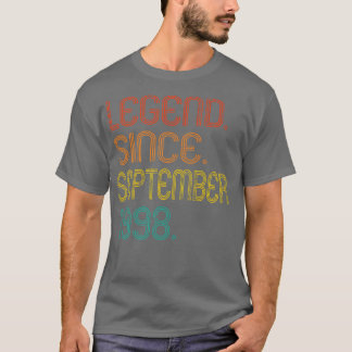 Legende sinds september 1998 24 jaar oude geschenk t-shirt