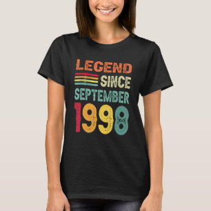 Legende sinds september 1998 24e verjaardag 24 jaa t-shirt