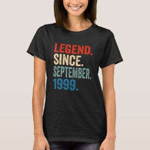 Legende sinds september 1999 23e verjaardag 23 jaa t-shirt