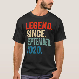 Legende sinds september 2020 2e verjaardag 2 jaar t-shirt