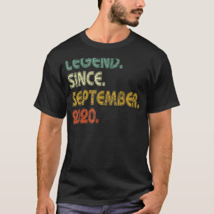 Legende sinds september 2020 2e verjaardag 2 jaar t-shirt