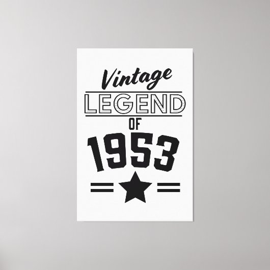 Legende uit 1953 canvas afdruk (Voorkant)