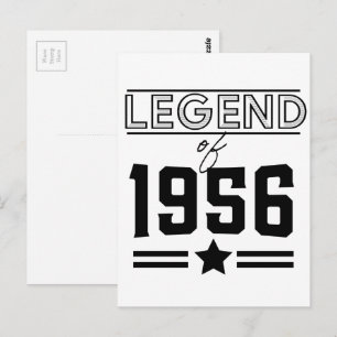 Legende uit 1956 briefkaart