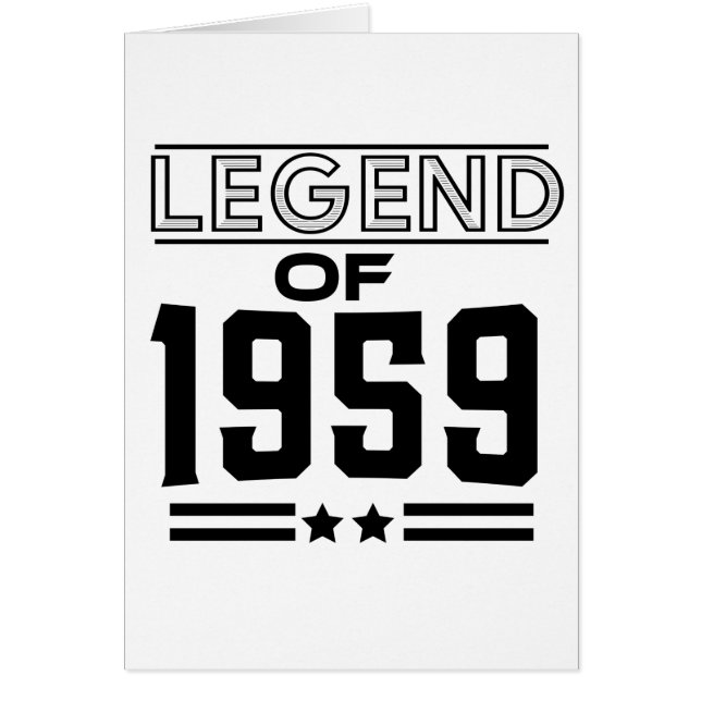 legende uit 1959 (Voorkant)