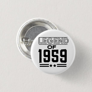 legende uit 1959 ronde button 3,2 cm