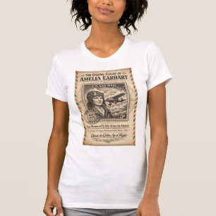 Legende van de luchten. Vier Amelia Earhart T-shirt
