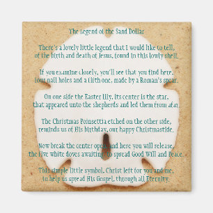 Legende van de Sand Dollar Magnet Magneet