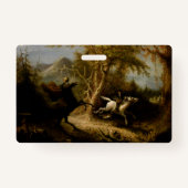 Legende van Headless Horseman Halloween Ghost Badge (Achterkant)