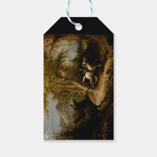 Legende van Headless Horseman Halloween Ghost Cadeaulabel (Voorkant)
