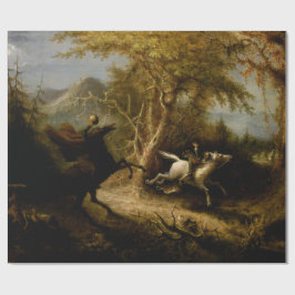 Legende van Headless Horseman Halloween Ghost Cadeaupapier