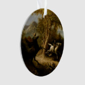 Legende van Headless Horseman Halloween Ghost Ornament (voorkant)
