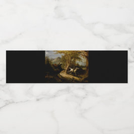 Legende van Headless Horseman Halloween Ghost Waterfles Etiket