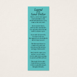 Legende van het Zand Dollar Bladwijzer Herzien* Mini Visitekaartjes