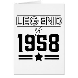 Légende vintage de 1958