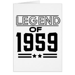 Légende vintage de 1959