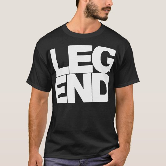 Legende (witte tekst) t-shirt (Voorkant)