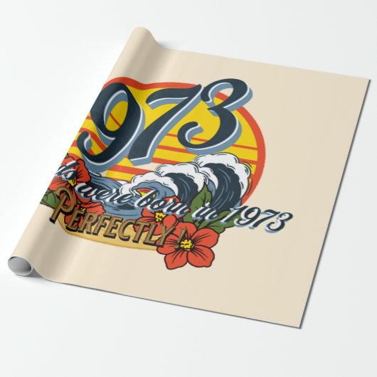 legenden werden geboren in 1973 cadeaupapier (Uitgerold)