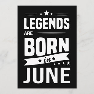 legenden worden geboren in t-shirts op verjaardag kaart