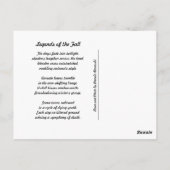 Légendes de la carte poétique d'automne (Dos)