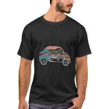 Légendes de la route : T-shirt voiture Vintage et