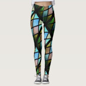 Légendes en verre tendu - Leggings Motifs géométri (Devant)