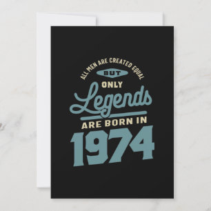 Legendes Sinds 1974 Verjaardagscadeau Kaart