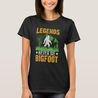 Legendes sterven nooit Bigfoot T-shirt