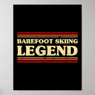 Legendes van blotsvoets skiën Blotsvoets avontuurl Poster