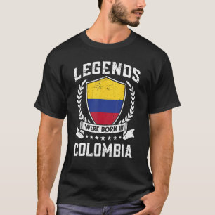 Legendes van de Colombiaanse vlag werden geboren i T-shirt