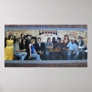 legendes van de countrymuziek poster