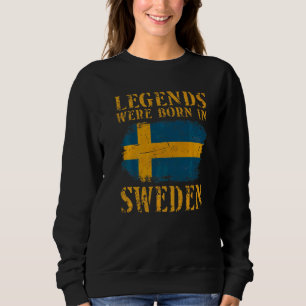 Legendes van de vintage Zweedse vlag werden gebore Trui