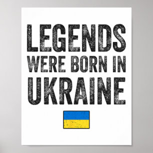 Legendes werden geboren in Oekraïne Oekraïense vla Poster