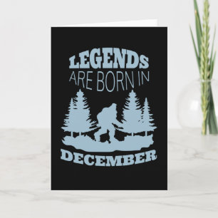 Legendes worden geboren in december kaart