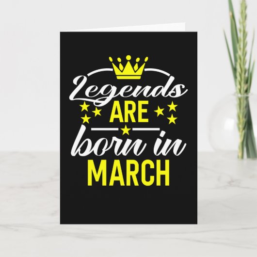 Legendes worden geboren in maart kaart (Voorkant)